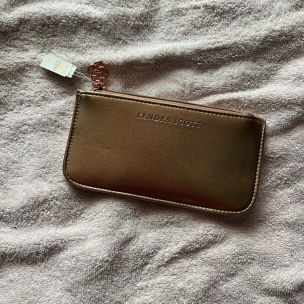 Kendra Scott Metallic Gold Pouch